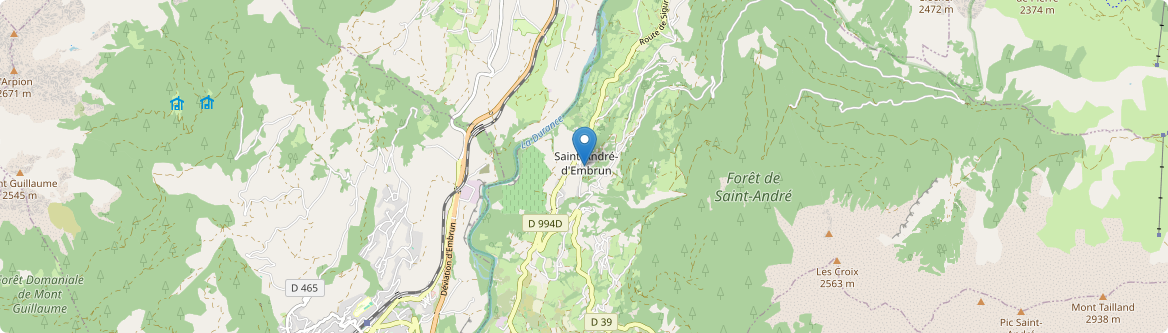 Saint-André-d'Embrun - Carte