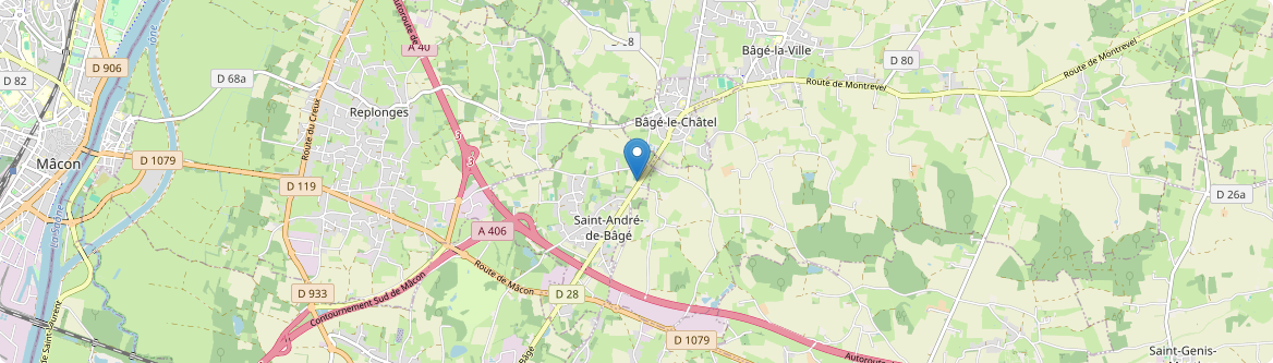 Saint-André-de-Bâgé - Carte