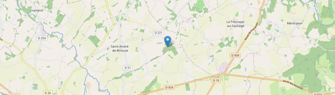 Saint-André-de-Briouze - Carte