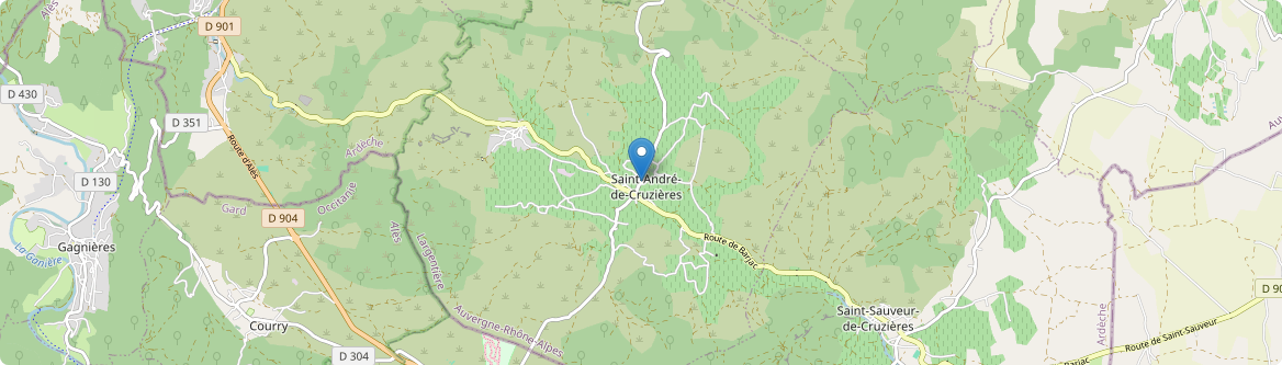 Saint-André-de-Cruzières - Carte