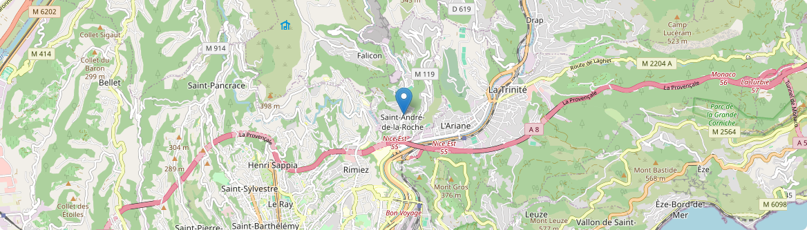 Saint-André-de-la-Roche - Carte