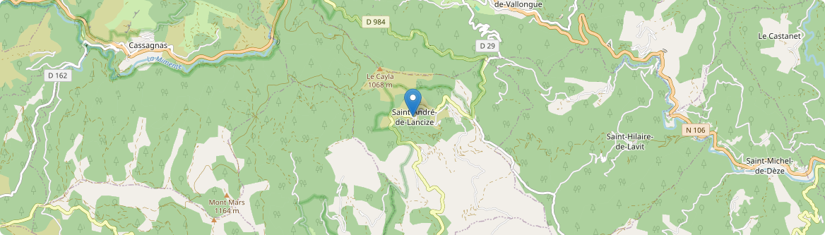 Saint-André-de-Lancize - Carte