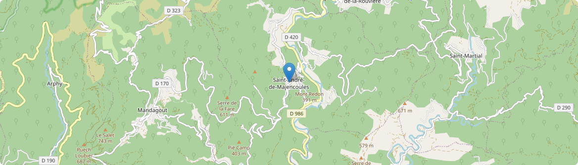 Saint-André-de-Majencoules - Carte