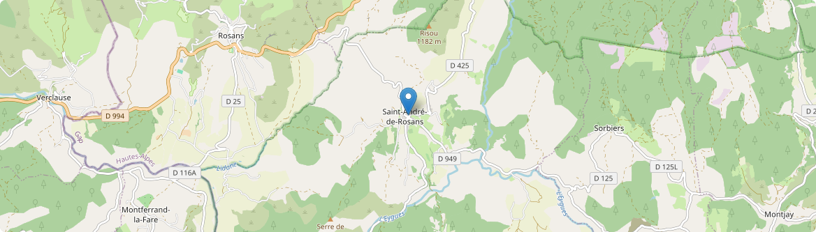 Saint-André-de-Rosans - Carte