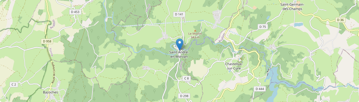 Saint-André-en-Morvan - Carte