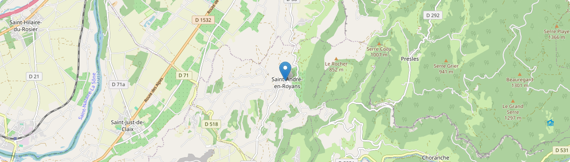Saint-André-en-Royans - Carte