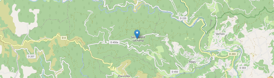 Saint-André-Lachamp - Carte