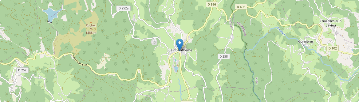 Saint-Anthème - Carte