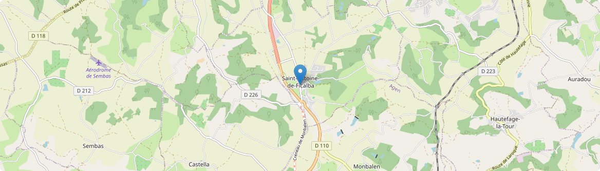 Saint-Antoine-de-Ficalba - Carte