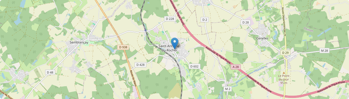 Saint-Antoine-du-Rocher - Carte