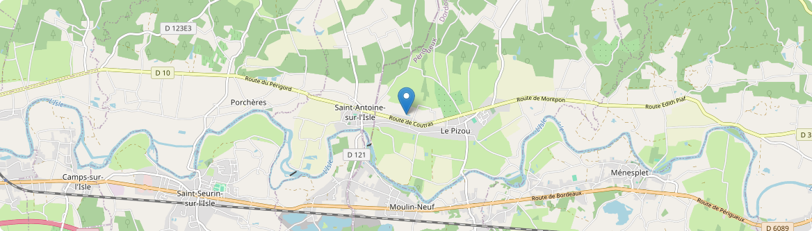 Saint-Antoine-sur-l'Isle - Carte