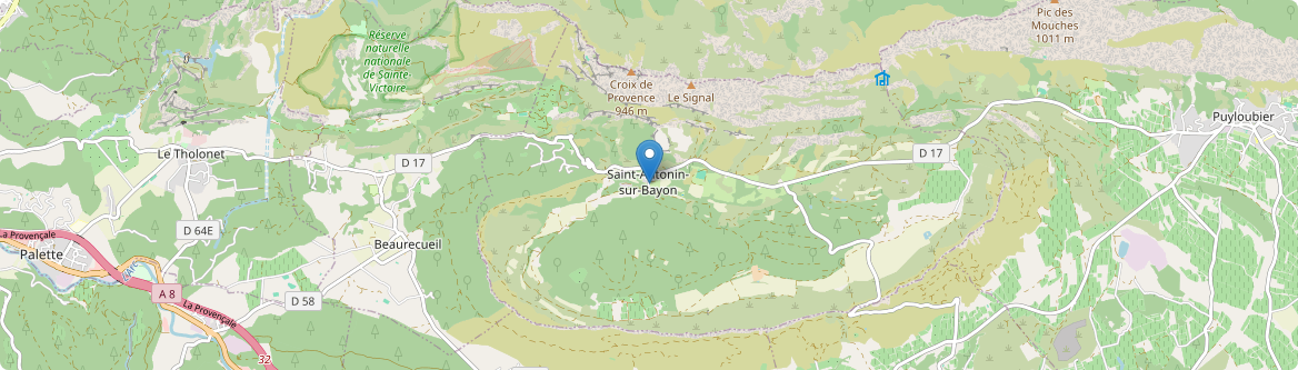 Saint-Antonin-sur-Bayon - Carte