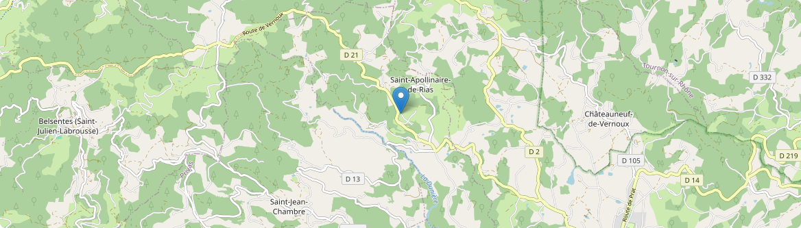 Saint-Apollinaire-de-Rias - Carte