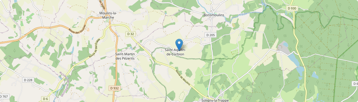 Saint-Aquilin-de-Corbion - Carte