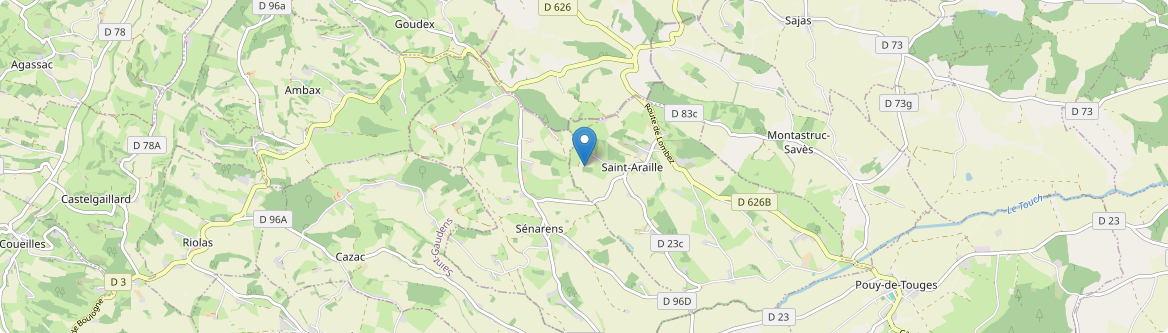Saint-Araille - Carte