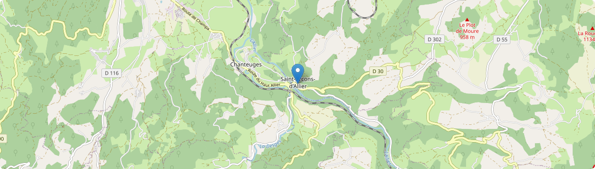 Saint-Arcons-d'Allier - Carte