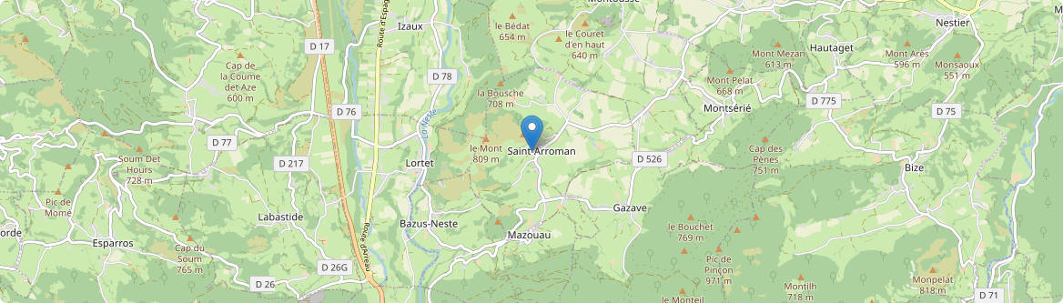 Saint-Arroman - Carte