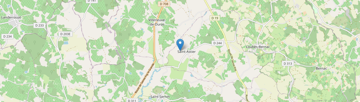 Saint-Astier - Carte