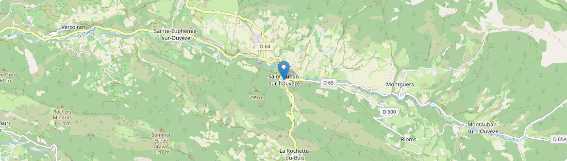 Saint-Auban-sur-l'Ouvèze - Carte