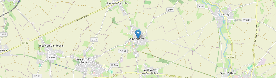 Saint-Aubert - Carte