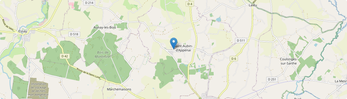 Saint-Aubin-d'Appenai - Carte