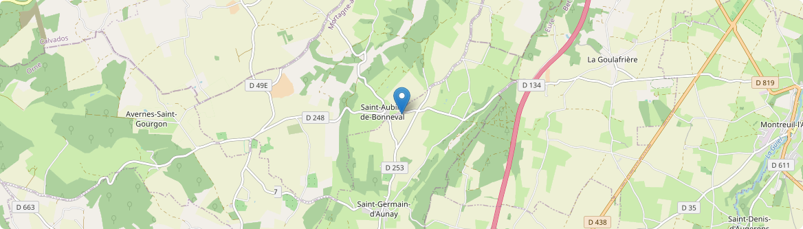 Saint-Aubin-de-Bonneval - Carte
