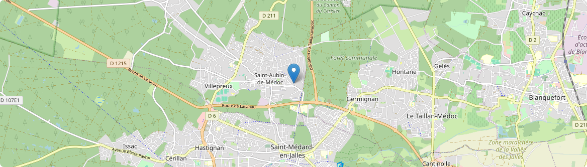 Saint-Aubin-de-Médoc - Carte