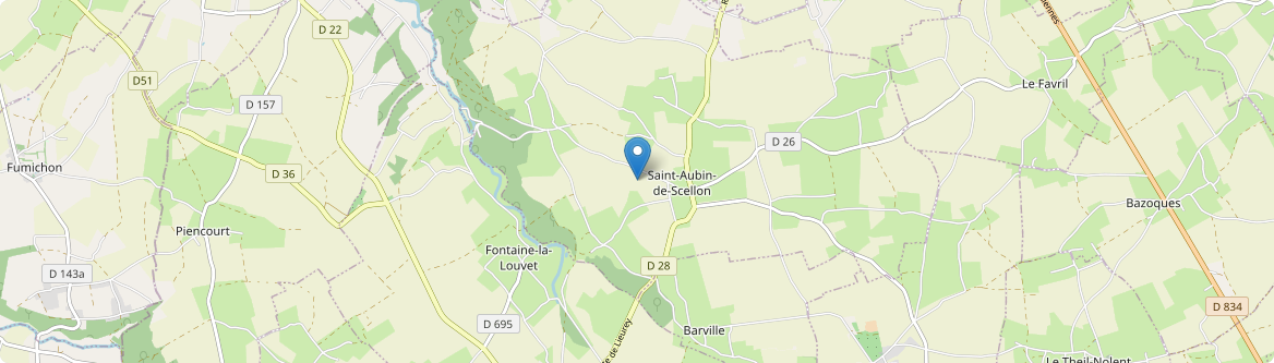 Saint-Aubin-de-Scellon - Carte
