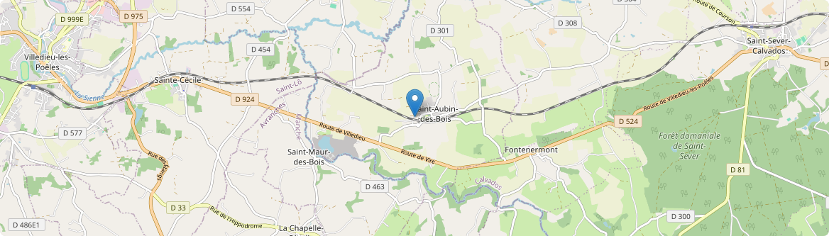 Saint-Aubin-des-Bois - Carte