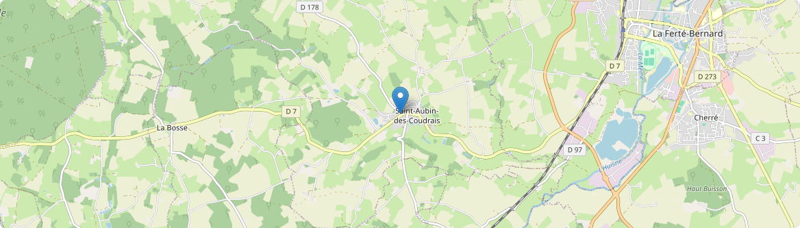 Saint-Aubin-des-Coudrais - Carte