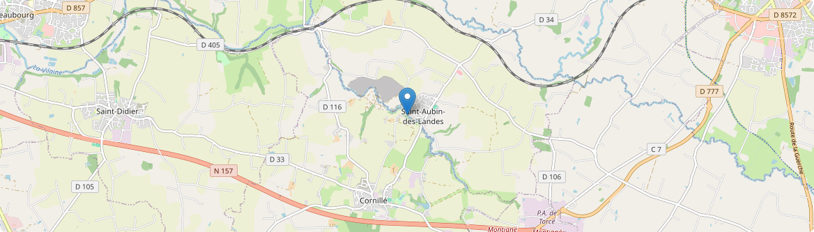 Saint-Aubin-des-Landes - Carte
