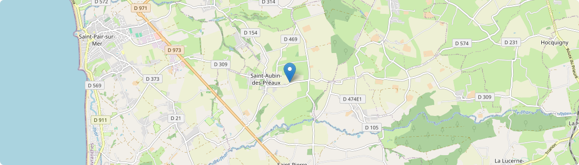 Saint-Aubin-des-Préaux - Carte
