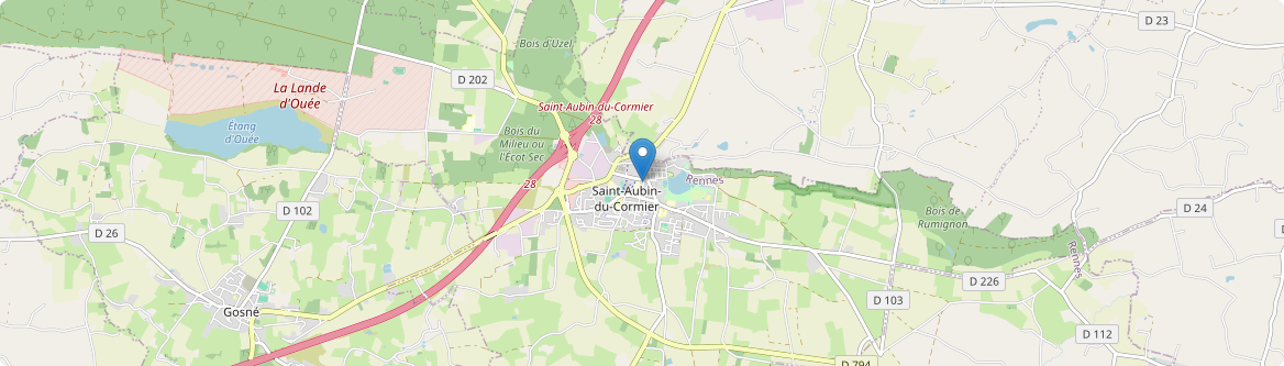 Saint-Aubin-du-Cormier - Carte