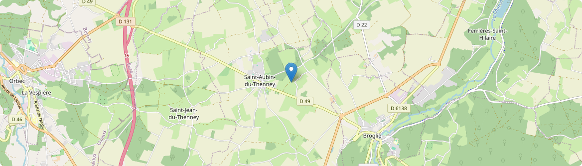 Saint-Aubin-du-Thenney - Carte
