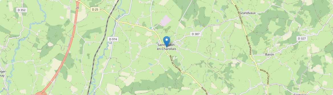 Saint-Aubin-en-Charollais - Carte