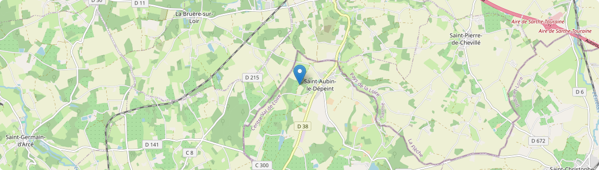 Saint-Aubin-le-Dépeint - Carte