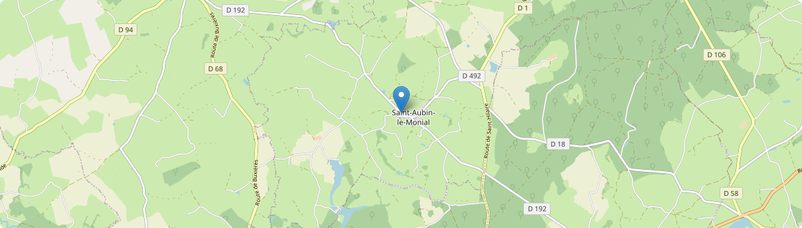 Saint-Aubin-le-Monial - Carte