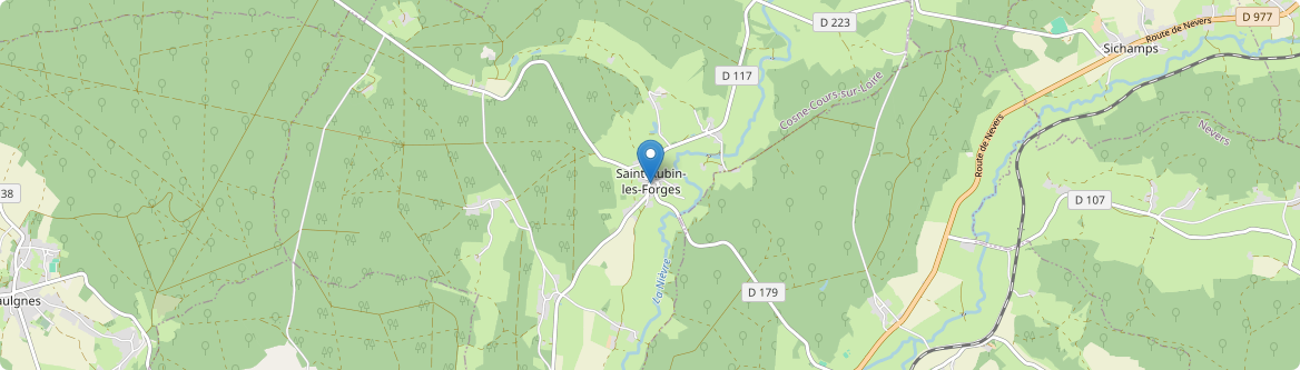 Saint-Aubin-les-Forges - Carte