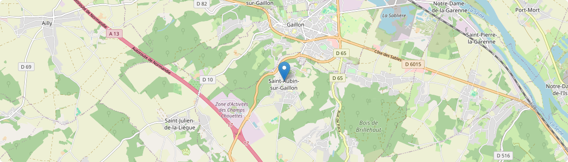 Saint-Aubin-sur-Gaillon - Carte