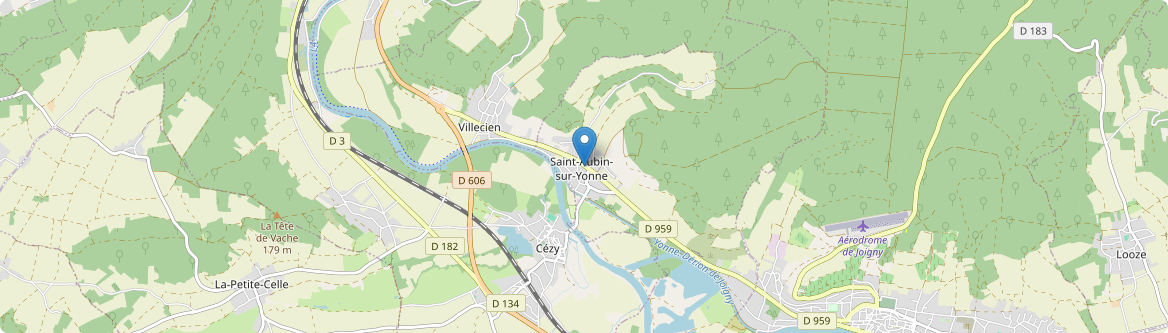 Saint-Aubin-sur-Yonne - Carte