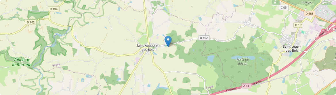 Saint-Augustin-des-Bois - Carte