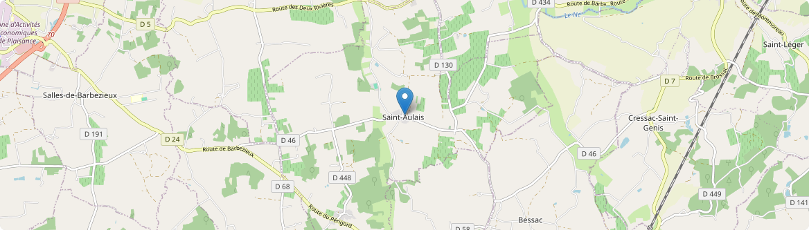 Saint-Aulais-la-Chapelle - Carte