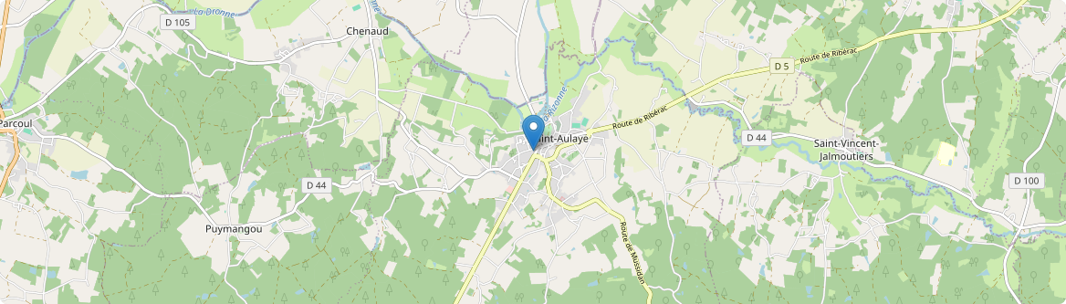 Saint Aulaye-Puymangou - Carte