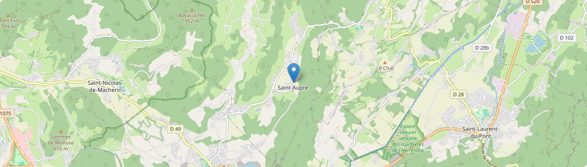 Saint-Aupre - Carte