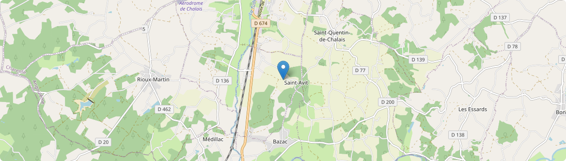 Saint-Avit - Carte