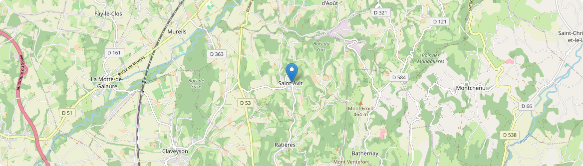 Saint-Avit - Carte