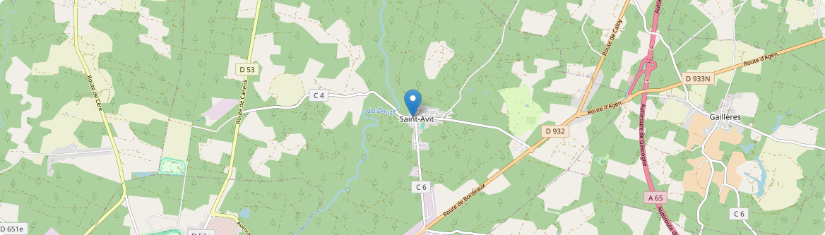 Saint-Avit - Carte
