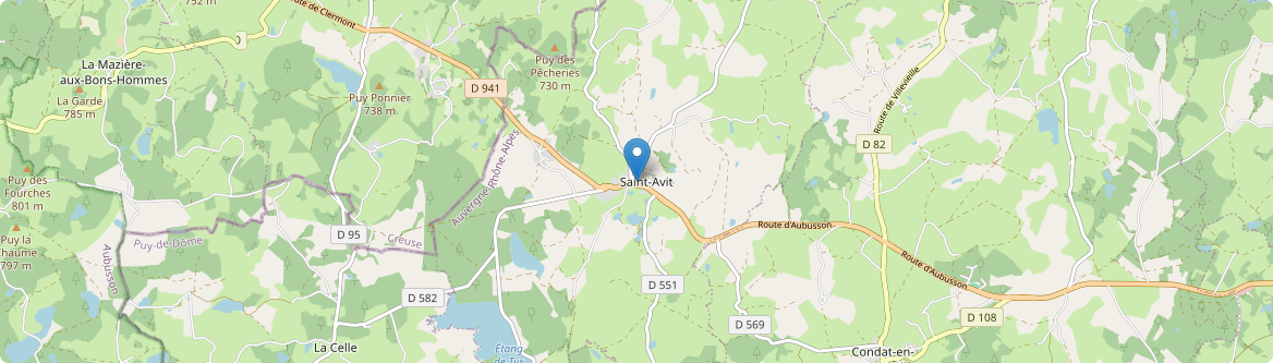 Saint-Avit - Carte
