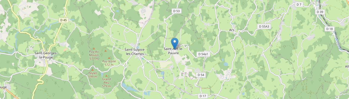 Saint-Avit-le-Pauvre - Carte