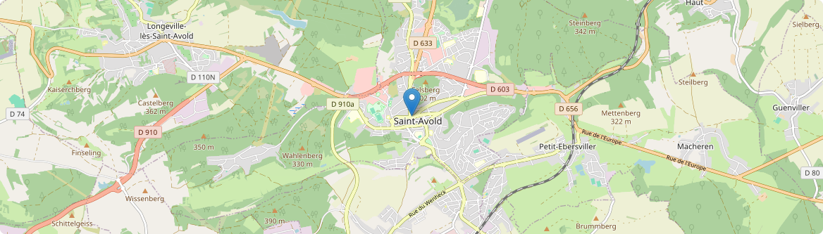 Saint-Avold - Carte